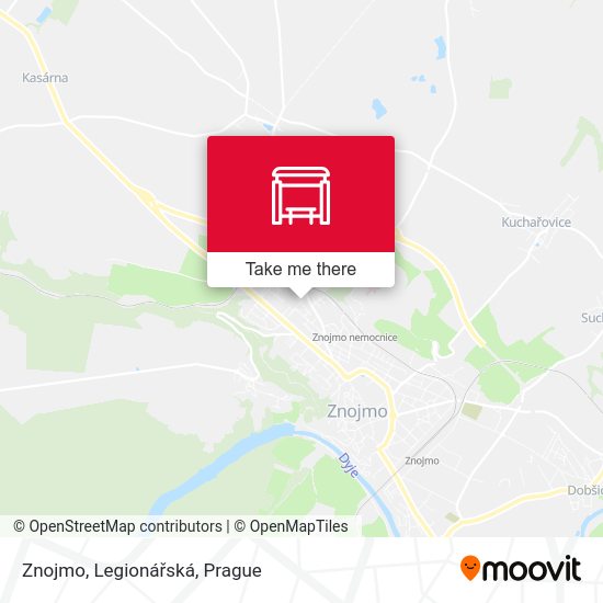 Znojmo, Legionářská map
