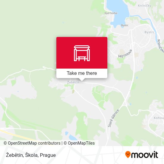 Žebětín, Škola map