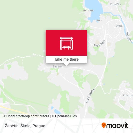 Žebětín, Škola map