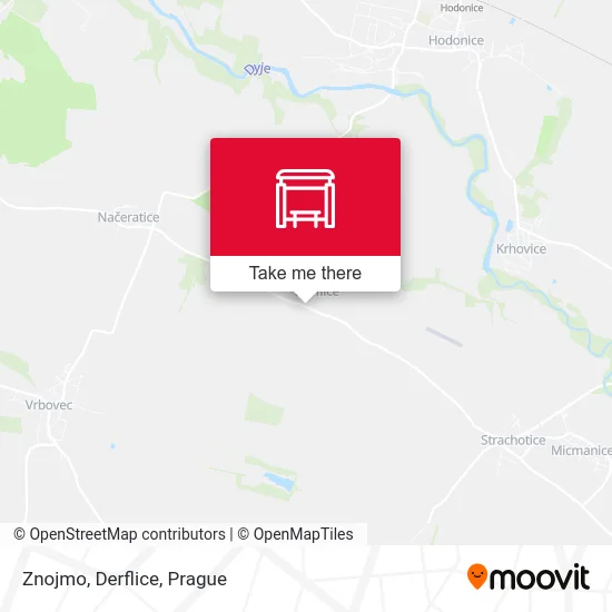 Карта Znojmo, Derflice