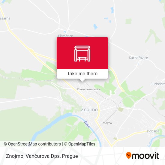 Znojmo, Vančurova Dps map