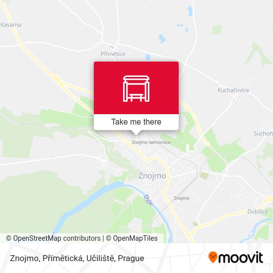 Znojmo, Přímětická, Učiliště map