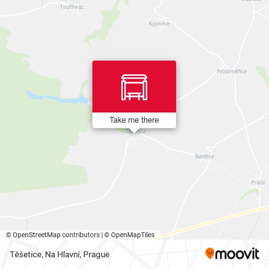 Těšetice, Na Hlavní map