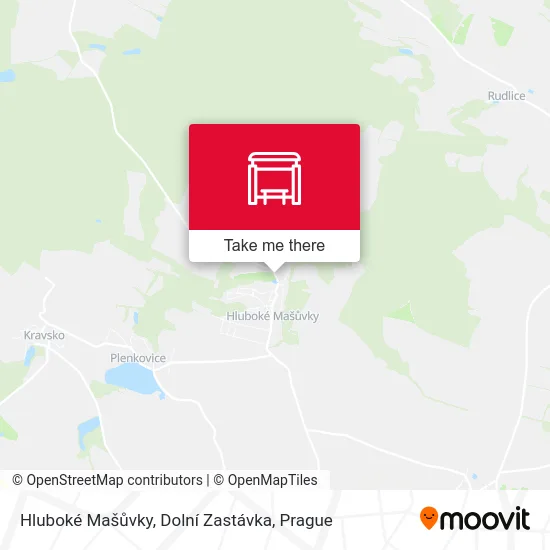 Карта Hluboké Mašůvky, Dolní Zastávka