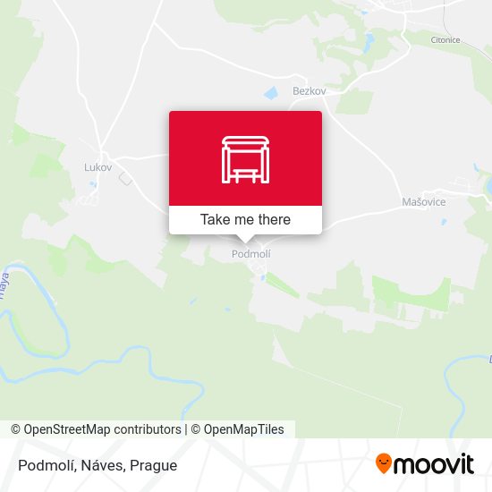 Podmolí, Náves map