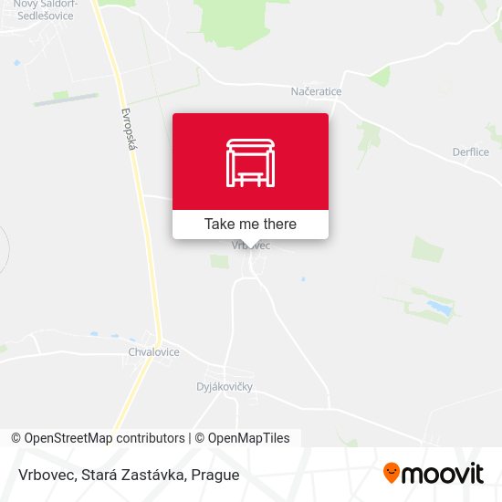 Карта Vrbovec, Stará Zastávka