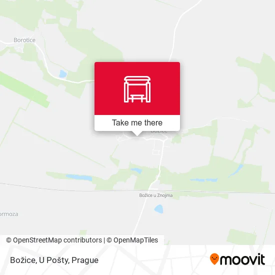 Карта Božice, U Pošty