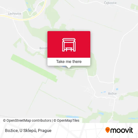 Карта Božice, U Sklepů