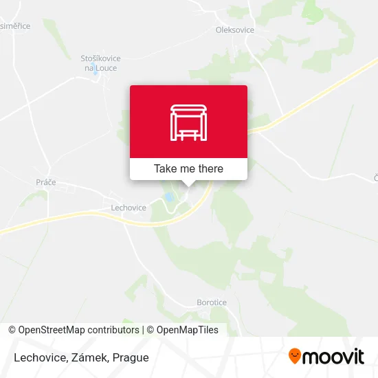 Карта Lechovice, Zámek