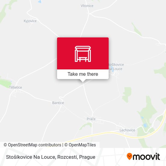 Stošíkovice Na Louce, Rozcestí map