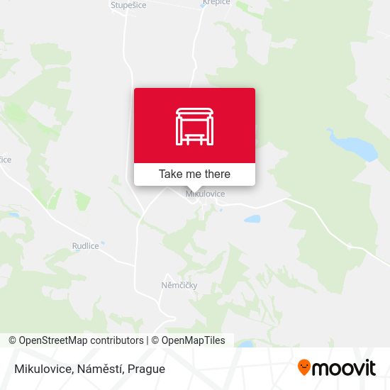 Mikulovice, Náměstí map