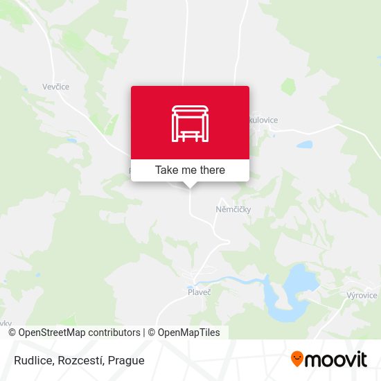Rudlice, Rozcestí map