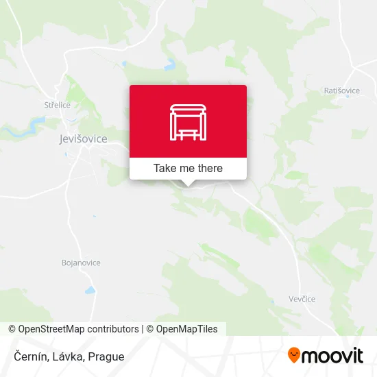 Černín, Lávka map