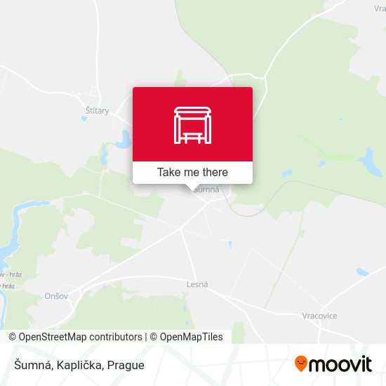 Šumná, Kaplička map