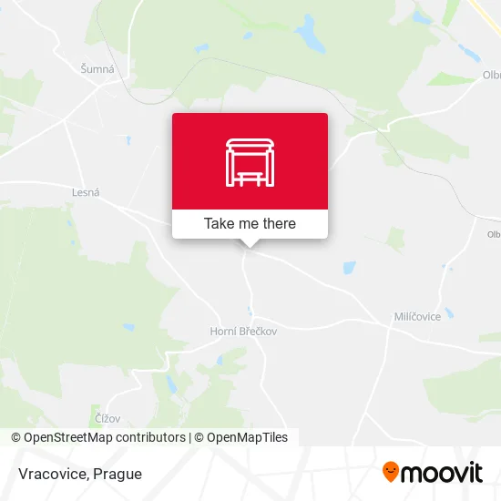 Карта Vracovice