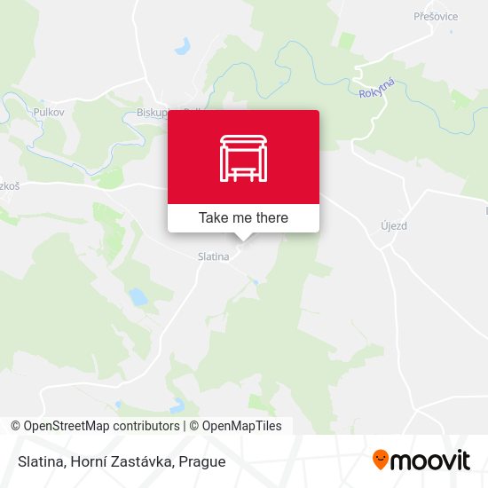 Slatina, Horní Zastávka map