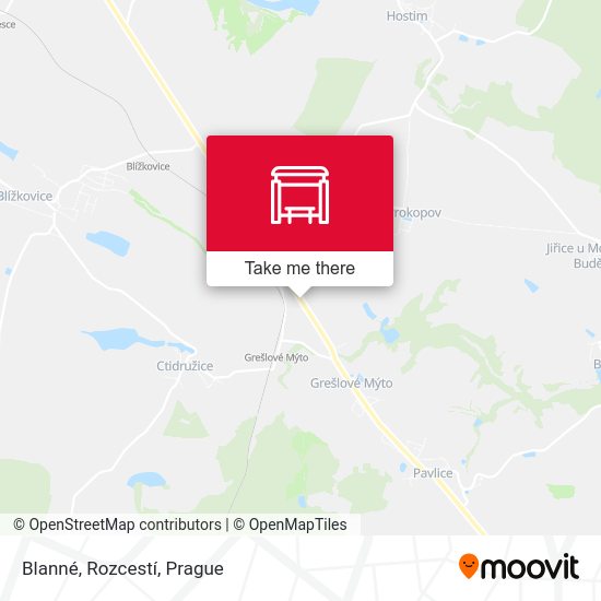 Blanné, Rozcestí map
