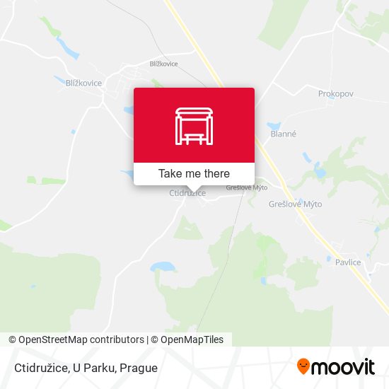 Ctidružice, U Parku map