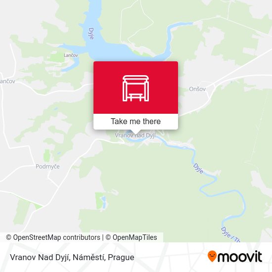 Vranov Nad Dyjí, Náměstí map