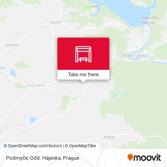 Podmyče, Odd. Hájenka map