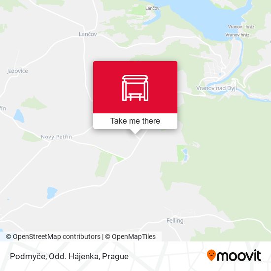 Podmyče, Odd. Hájenka map