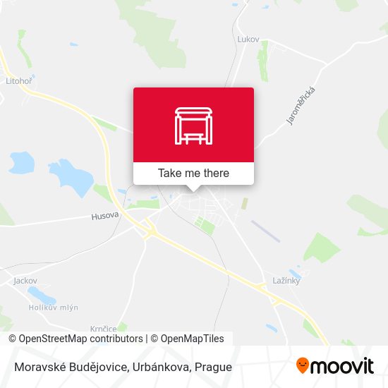Moravské Budějovice, Urbánkova map