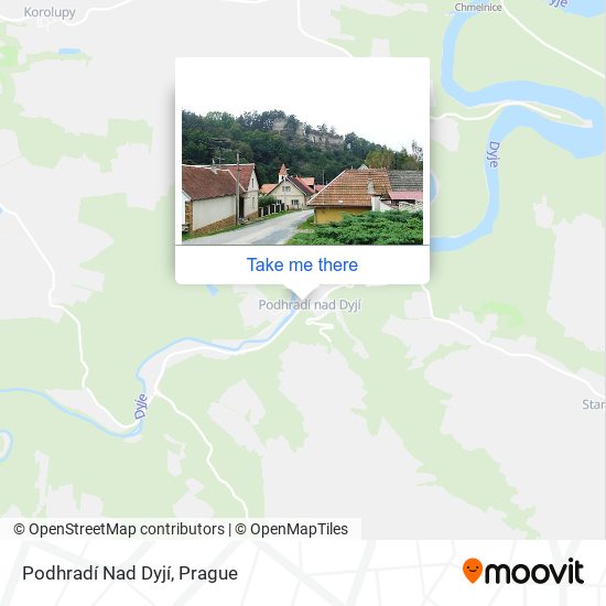 Podhradí Nad Dyjí map
