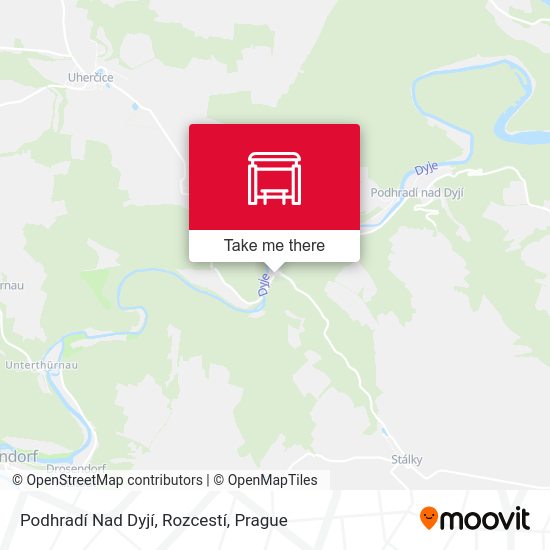 Podhradí Nad Dyjí, Rozcestí map