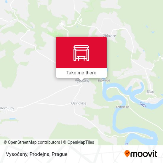 Карта Vysočany, Prodejna