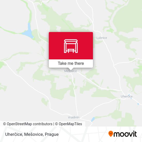 Uherčice, Mešovice map