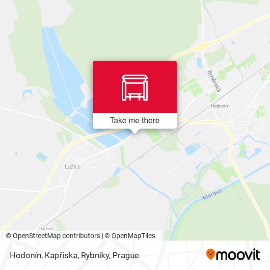 Hodonín, Kapřiska, Rybníky map