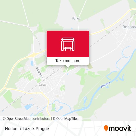 Hodonín, Lázně map