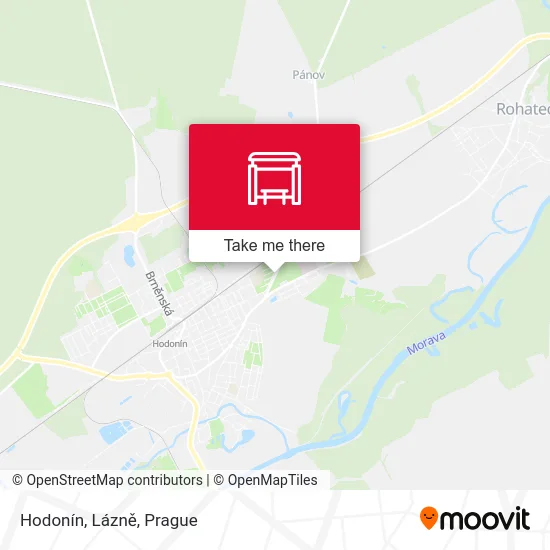 Карта Hodonín, Lázně
