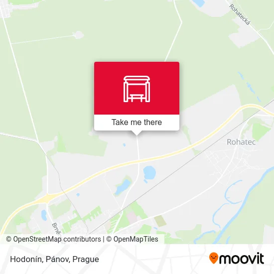 Карта Hodonín, Pánov