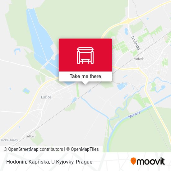 Hodonín, Kapřiska, U Kyjovky map