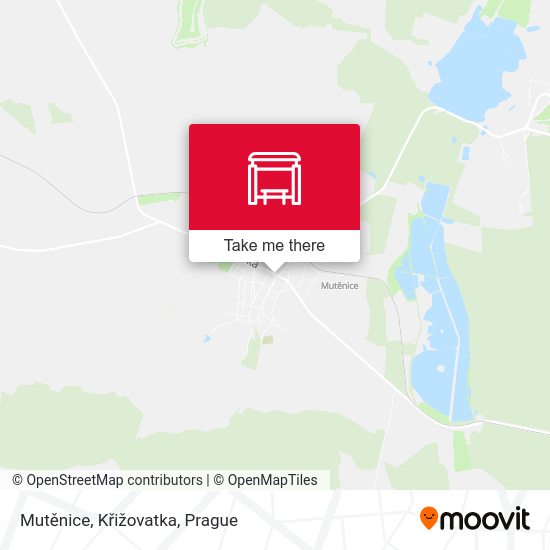 Mutěnice, Křižovatka map