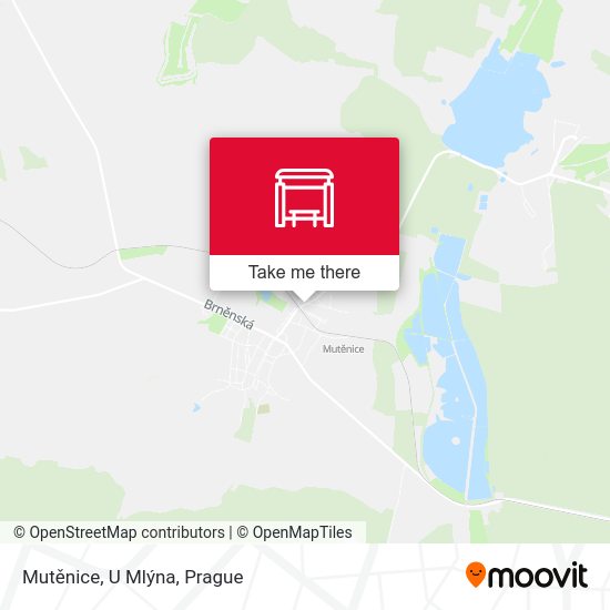 Mutěnice, U Mlýna map