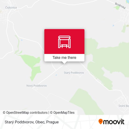 Starý Poddvorov, Obec map