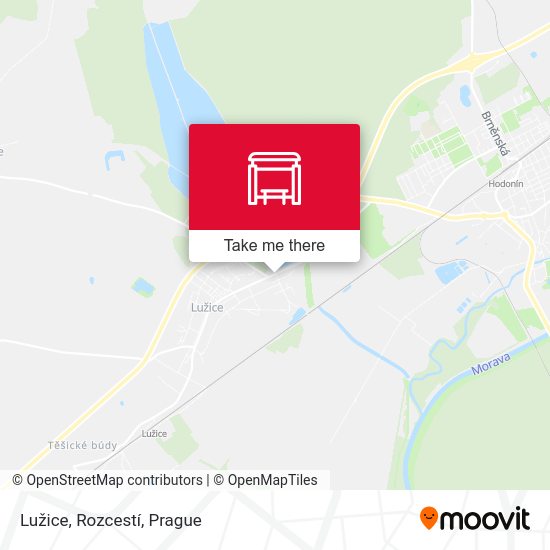 Lužice, Rozcestí map