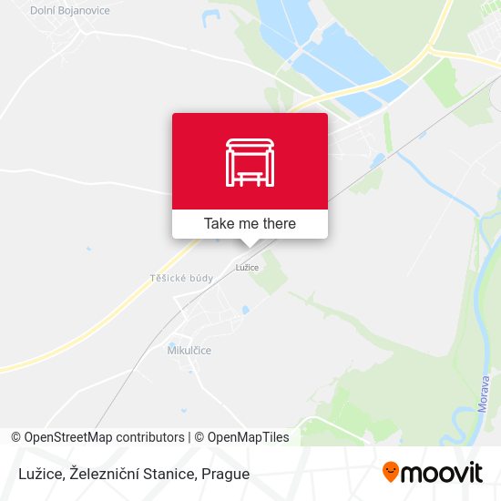 Lužice, Železniční Stanice map
