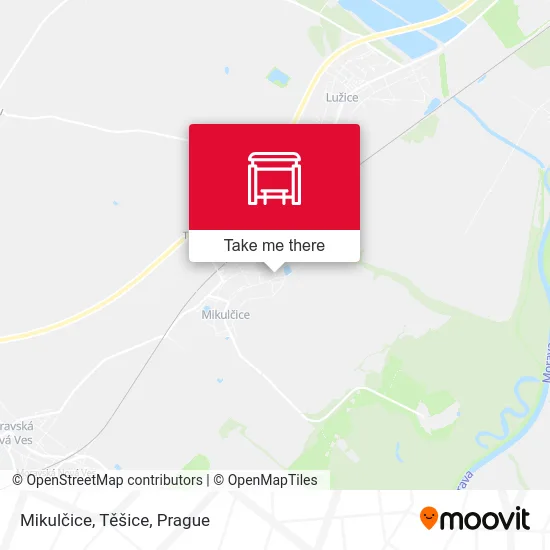 Карта Mikulčice, Těšice