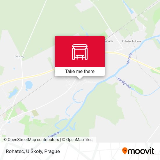 Карта Rohatec, U Školy