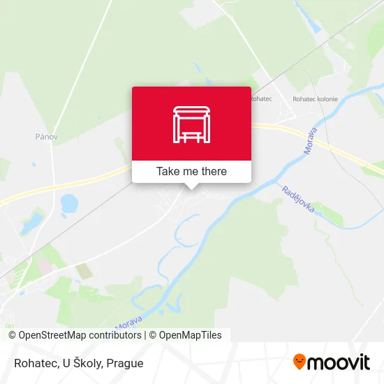 Карта Rohatec, U Školy