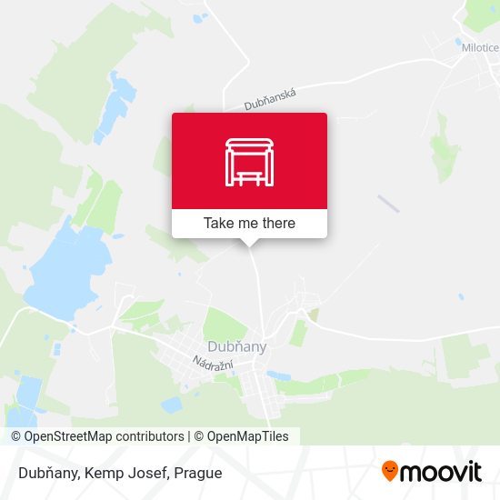 Dubňany, Kemp Josef map