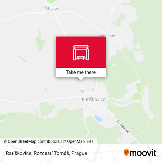Ratíškovice, Rozcestí Tomáš map