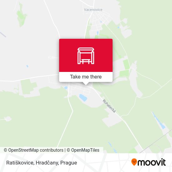 Ratíškovice, Hradčany map