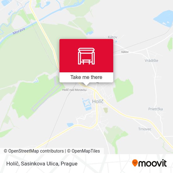 Holíč, Sasinkova Ulica map