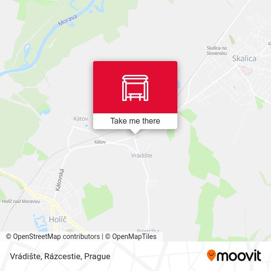 Vrádište, Rázcestie map