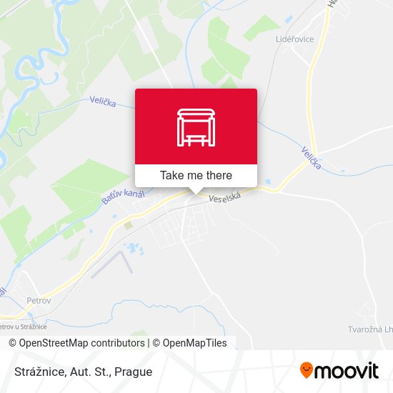 Strážnice, Aut. St. map