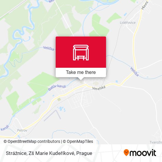 Strážnice, Zš Marie Kudeříkové map
